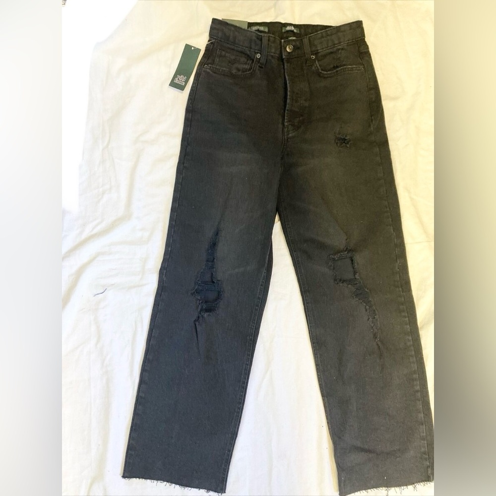 Sz 4/27”inseam Wild Fable Super High-Rise Tapered Jean greyish black NWT - Picture 3 of 9